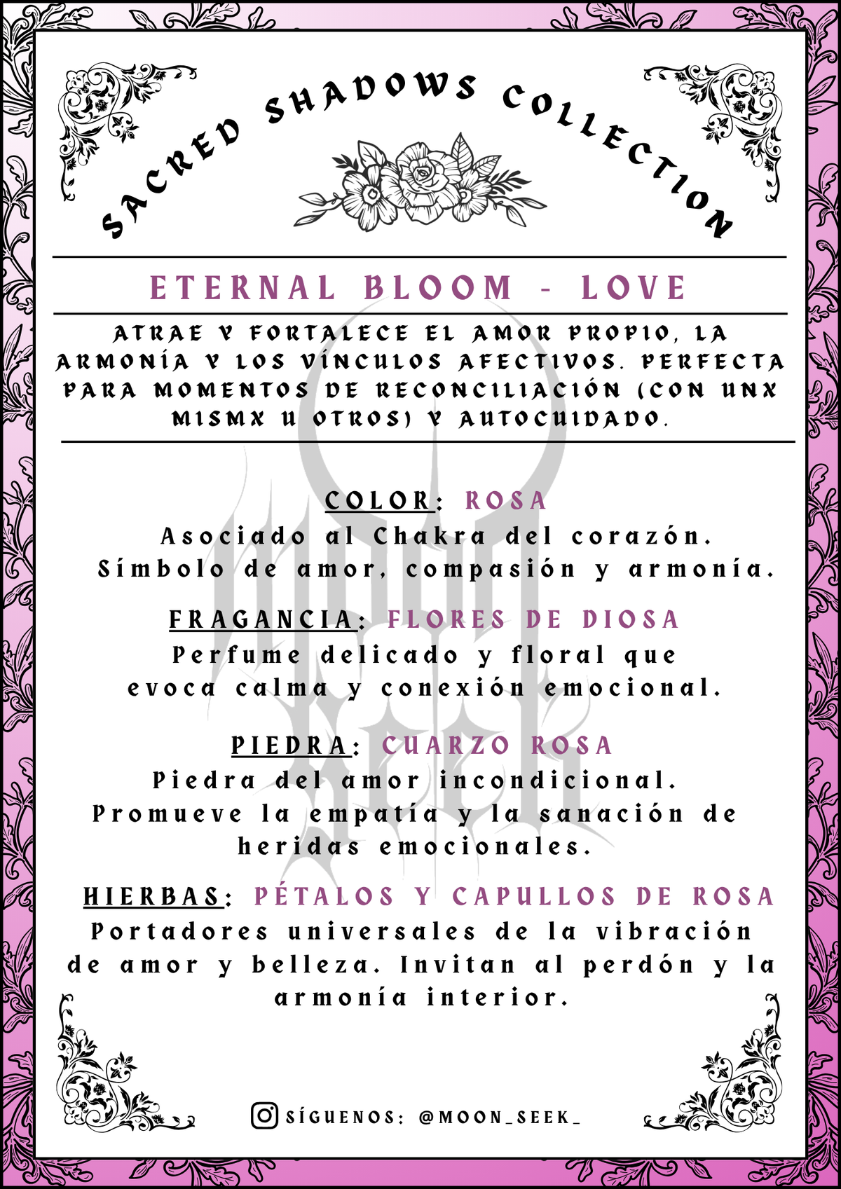 🌹ETERNAL BLOOM - Love - Sacred Shadows Collection