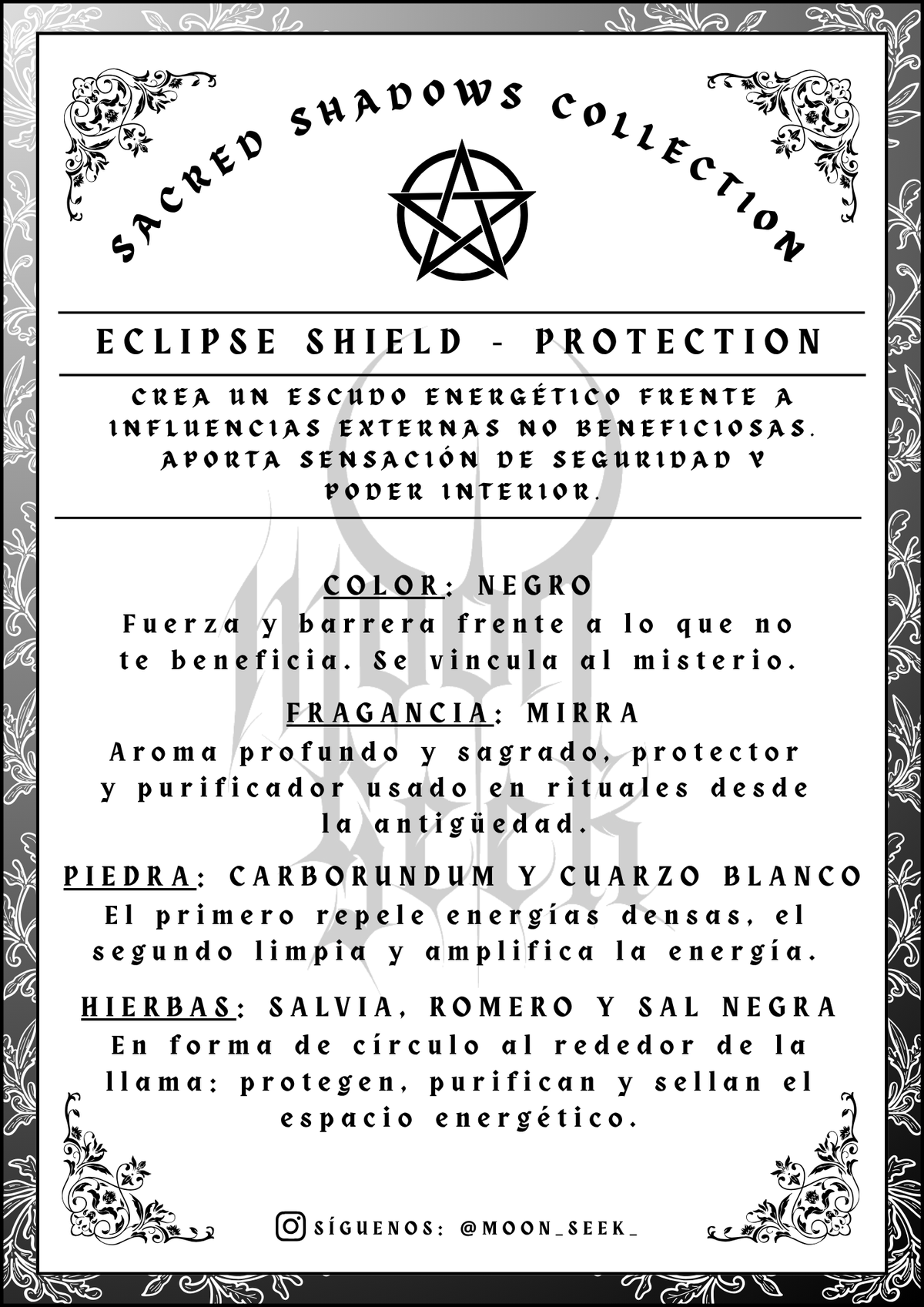 🌑ECLIPSE SHIELD - Protection - Sacred Shadows Collection